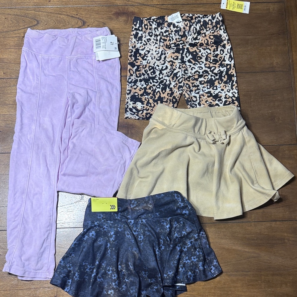 Assorted Girls' Skirts and Pants Set, Size 4T